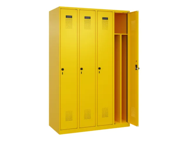 locker voor scheiding van kleding,HxBxD 1850x1200x500mm,4vak