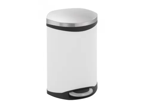 Shell Bin pedaalemmer 10 liter Wit EKO