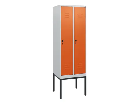 locker,HxBxD 1950x600x500mm,2vak,vak B 300mm,draaigrendel