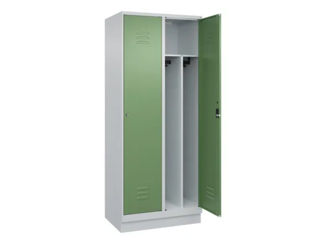 locker voor scheiding van kleding,HxBxD 1950x800x500mm,2vak