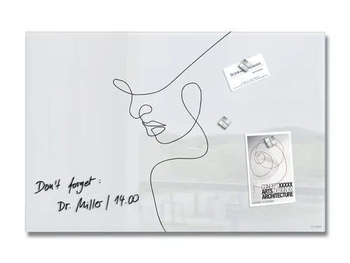 Glas Magneetbord Sigel Artverum Line Art 60x40cm