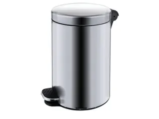 RVS pedaalemmer,3l,HxØ 260x170mm,binnenbak kunststof,romp mat - 1