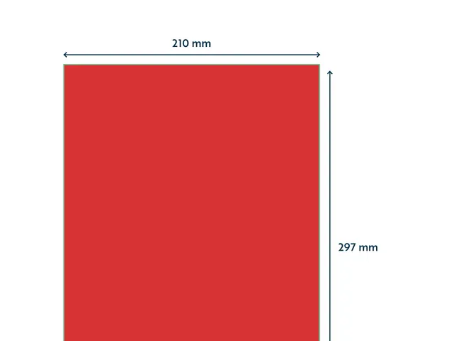 Gekleurde Etiketten 210x297mm A4 Rood 42624 1000 Vel