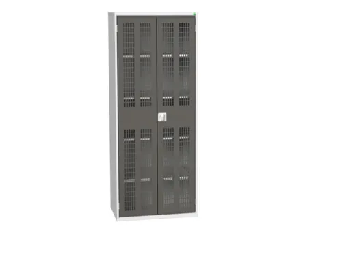 universele kast,HxBxD 2000x800x550mm,4xStalen bodem,draaigrendelslot