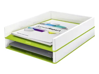 Brievenbak Leitz WOW A4 wit/groen - 3