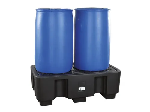 PE-opvangbak,v. 2x200l vat,opvangvol. 236l,HxBxD 440x1300x750mm