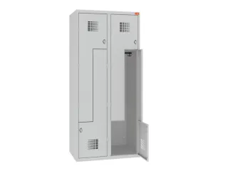 Z-garderobekast,HxBxD 1800x800x500mm,draaigrendel,romp RAL7035 - 2