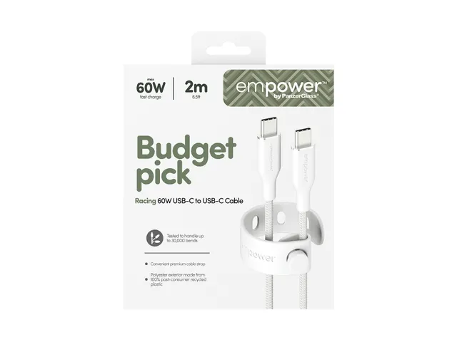 PanzerGlass empower by Racing 60W USB-C to USB-C Cable | USB 2.0