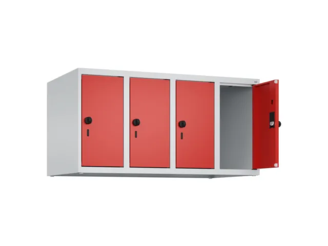 opzetkast,v. locker,4vak.,vak B 250mm,HxBxD 500x1000x500mm,vleugeldeur