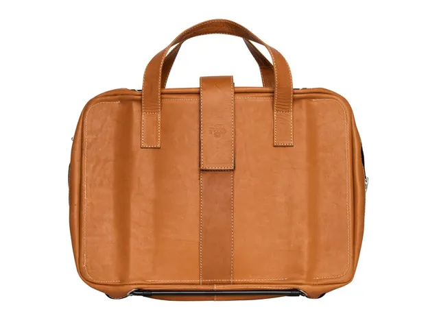 R-Go Viva 15.6 inch Laptoptas Leer Bruin