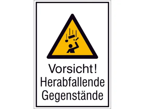waarschuwings-combibord,v. binnen/buiten,Pas op! Vallende voorwerpen