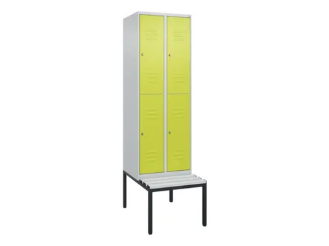 Dubbeldekse dekenkist,HxBxD 2120x600x815mm,2x2vak.,vak B 300mm