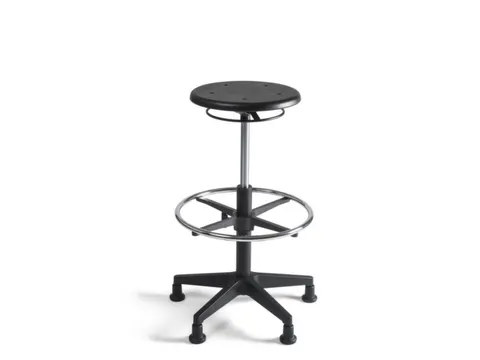 draaibare kruk,zitting HxØ 530-790x340mm,ronde zitting van PU