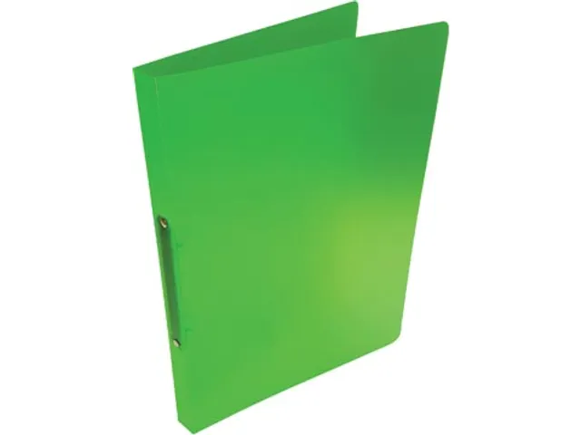 ringmap voor A4 PP 2 ringen 16 mm transparant groen