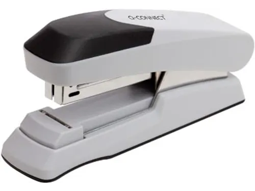 Q-connect Nietmachine Flat Clinch Half Strip 25vel Grijs Zwart