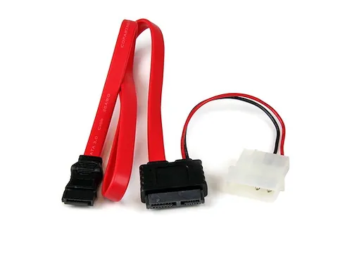 90cm Slimline SATA naar SATA Adapter met LP4 Voeding