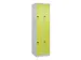 dubbeldekse locker,HxBxD 1850x500x500mm,2x2vak.,vak B 250mm