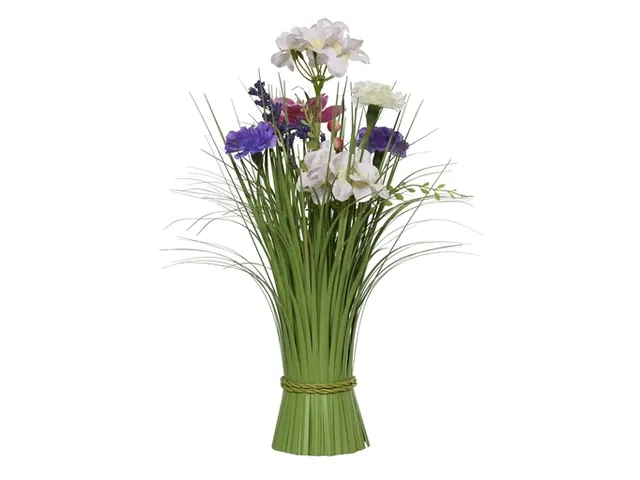 Plante herbacée Everlands avec fleurs assorties 40cm polyester