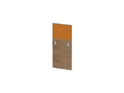 baliepaneel,v. bureau,aanbouw links,B 600mm,NT-cherry,BN3005-geel