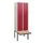 locker met bank,HxBxD 1950x600x815mm,2vak,vak B 300mm,draaigrendel