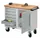 Werkplaatswagen 400kg Staalplaat 915x1090x600mm 1 Kast 6 laden