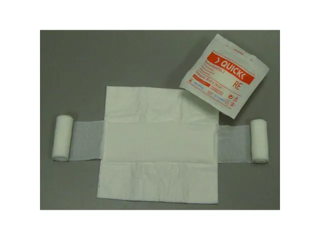 Quick Q0438 snelverband, gerold, L 8 x B 6 cm, per 20 stuks