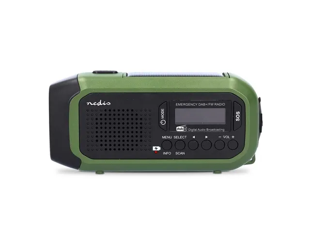 Noodradio Nedis DAB+ FM zonnepaneel