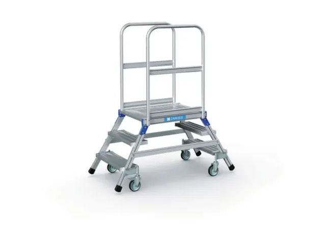 Bordestrap Aluminium Bordes 720x 600x 800mm 2x3treden Aluminium