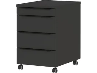 mobiel ladeblok,HxBxD 630x420x600mm,1 MA,3lade(n),m. randgreep - 1