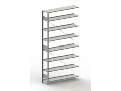 dossierstelling,aanbouwveld,HxBxD 2500x1256x336mm,vaklast 80kg