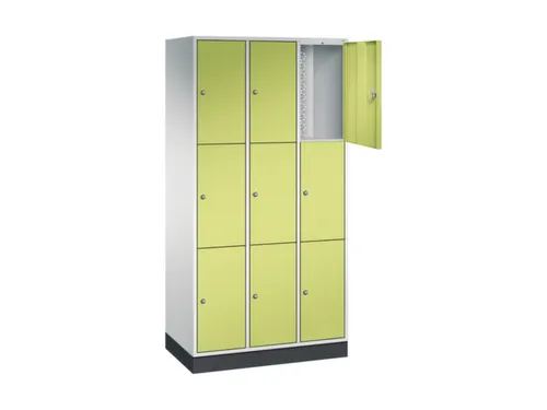 lockerkast,RAL 7035/RDS1108060,HxBxD 1950x920x500mm,3x3vakken