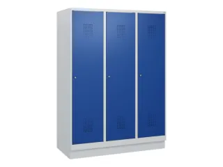 schoollocker,HxBxD 1630x1200x500mm,3vak,vak B 400mm,cil.-slot,sokkel - 2