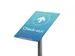 Support d'information sur pied Stick-On sans impression