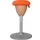 Ergonomische Zit-Sta Kruk Oranje