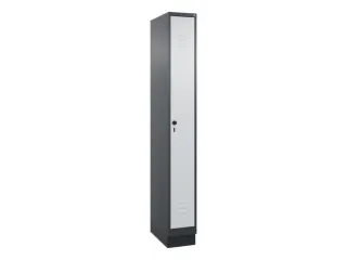 locker,HxBxD 1950x250x500mm,1vak,vak B 250mm,draaigrendel,sokkel - 1