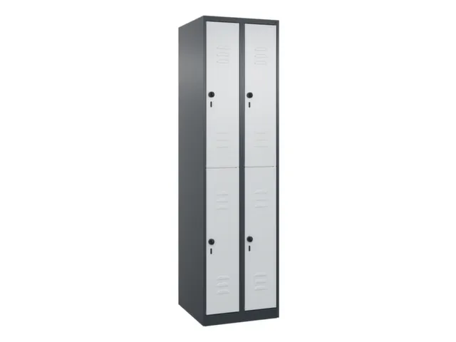 dubbeldekse locker,HxBxD 1850x500x500mm,2x2vak.,vak B 250mm