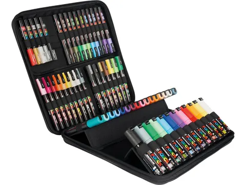 Paintmarker In Luxe Koffer, 60 Stuks, Assorti