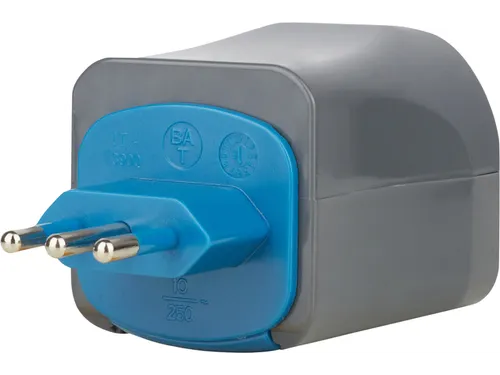 Reisstekker Brennenstuhl adapter wereld 150 landen met aarding zwart