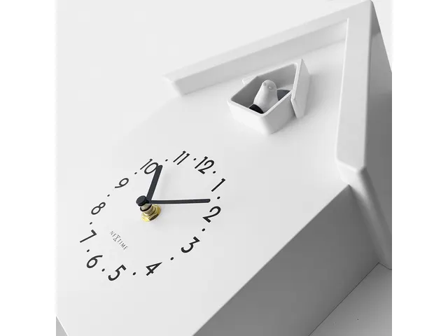 Wandklok NeXtime Twitter 21,5x41,5 cm wit
