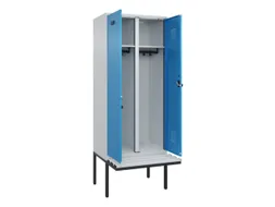 locker met bank,voor scheiding van kleding,HxBxD 2120x800x815mm,2vak