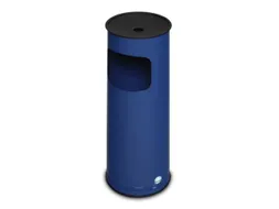 Combi-Asbak 610x250mm Aluminium Asbakopzet Zwart Blauw 17 Liter