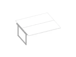 aanbouwtafel,v. benchtafel,HxBxD 730x1800x1600mm,blad wit