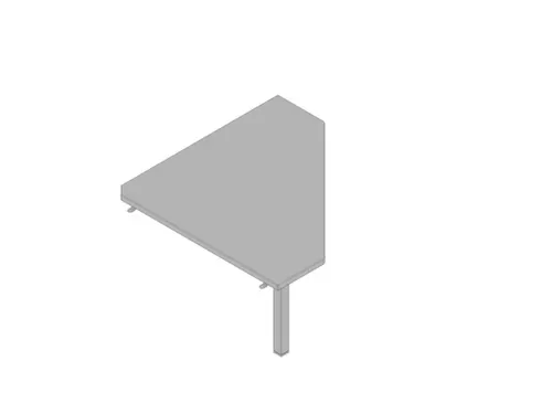 koppelelement voor bureau,90 °,HxBxD 730x840x840mm,v. C-voet