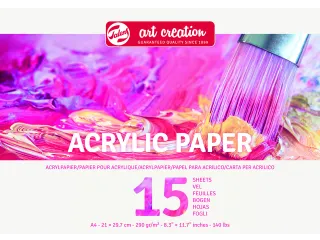 Acrylverfpapier Talens Art Creation A4 15 vel 290gr - 1