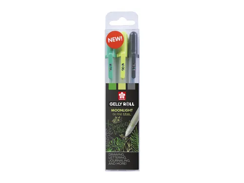 Gelschrijver Sakura Gelly Roll Moonlight 06 botanic set à 3 kleuren