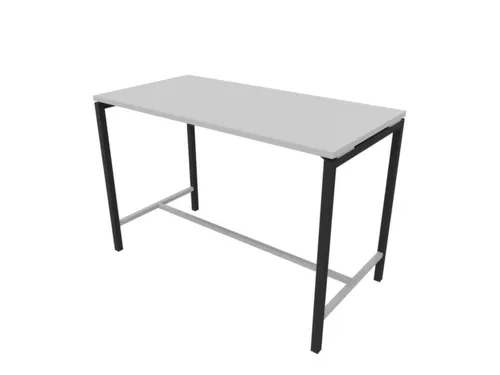 statafel,HxBxD 1070x1600x800mm,hoekig,met 4-voeten donkergrijs