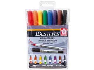 Sakura Merkstift Identi-pen Etui Van 8 Stuks Assorti - 1