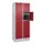 lockerkast,HxBxD 1950x800x500mm,2x4vakken,vak B 400mm,cil.-slot,sokkel