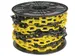 Afzetketting Geel Zwart 8mm Op Haspel 25 Meter
