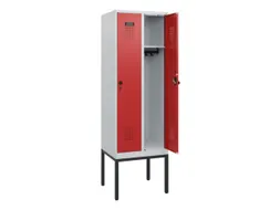 schoollocker,HxBxD 1950x600x500mm,2vak,vak B 300mm,draaigrendel